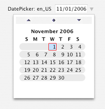 DatePicker OS X image