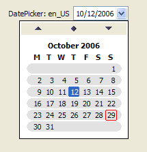 swt calendar setdate default
