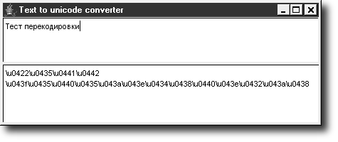 Unicode конвертер